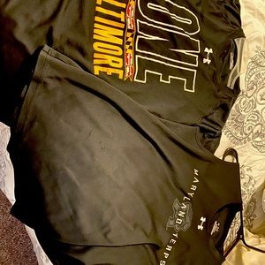 2 under armor Maryland terps shirts